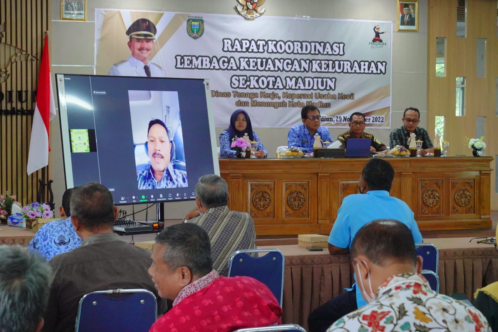 Dinas Luar, Wali Kota Buka Rakor LKK Secara Virtual
