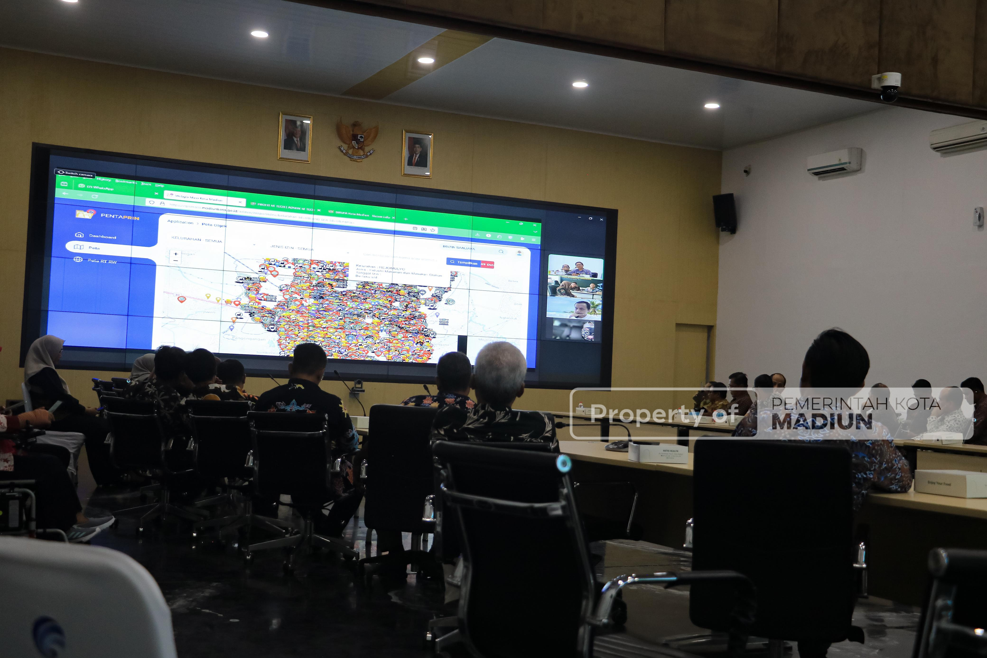 Penilaian Penghargaan Penamaan Rupabumi, Wali Kota Paparkan Inovasi Sirupa Kota Madiun di Hadapan Juri