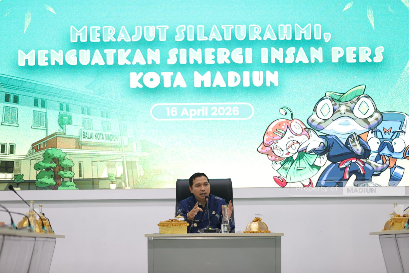 Jalin Sinergitas dengan Awak Media, Plt Wali Kota Minta Pers Kawal Pemerintah