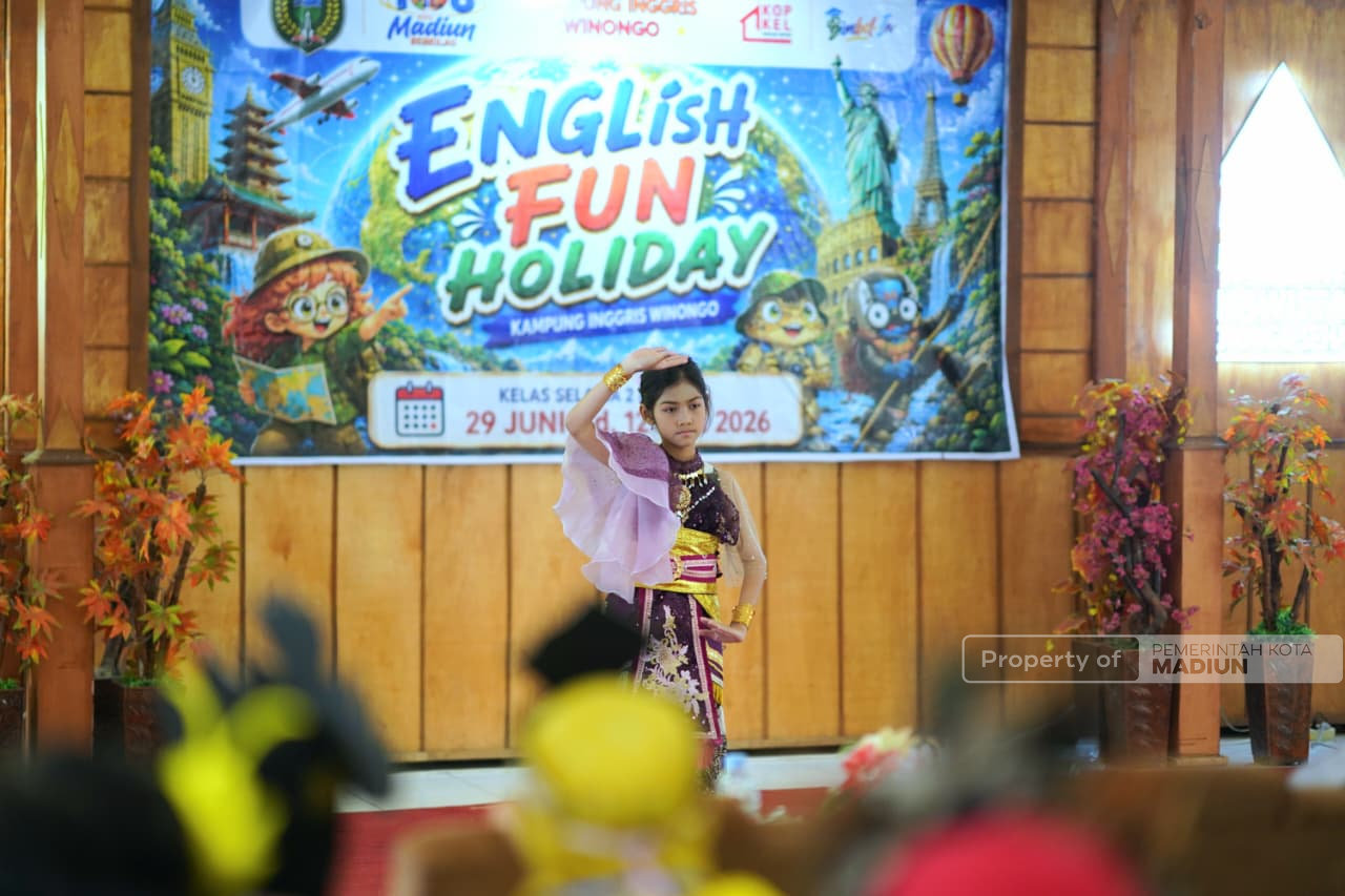English Fun Holiday Resmi Berakhir , Pemkot Madiun Dorong Pelatihan Bahasa Inggris di Setiap Kelurahan