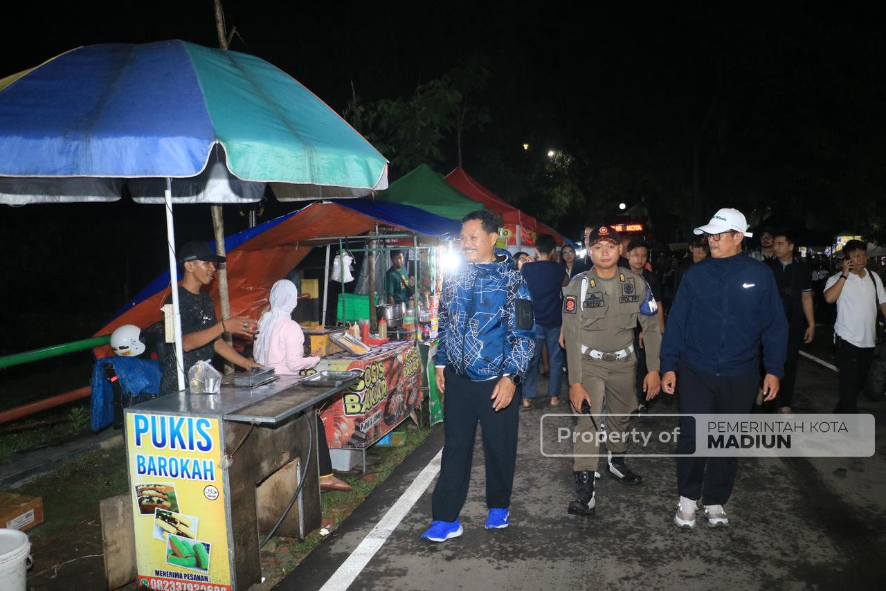 Hadiri Bantaran Night Culinary, Wali Kota Madiun Tekankan Kebersihan Fasilitas Umum