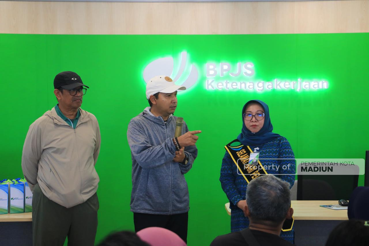 Peringatan Harpelnas, Pemkot Madiun Perkuat Perlindungan Pekerja Nonformal melalui BPJS Ketenagakerjaan