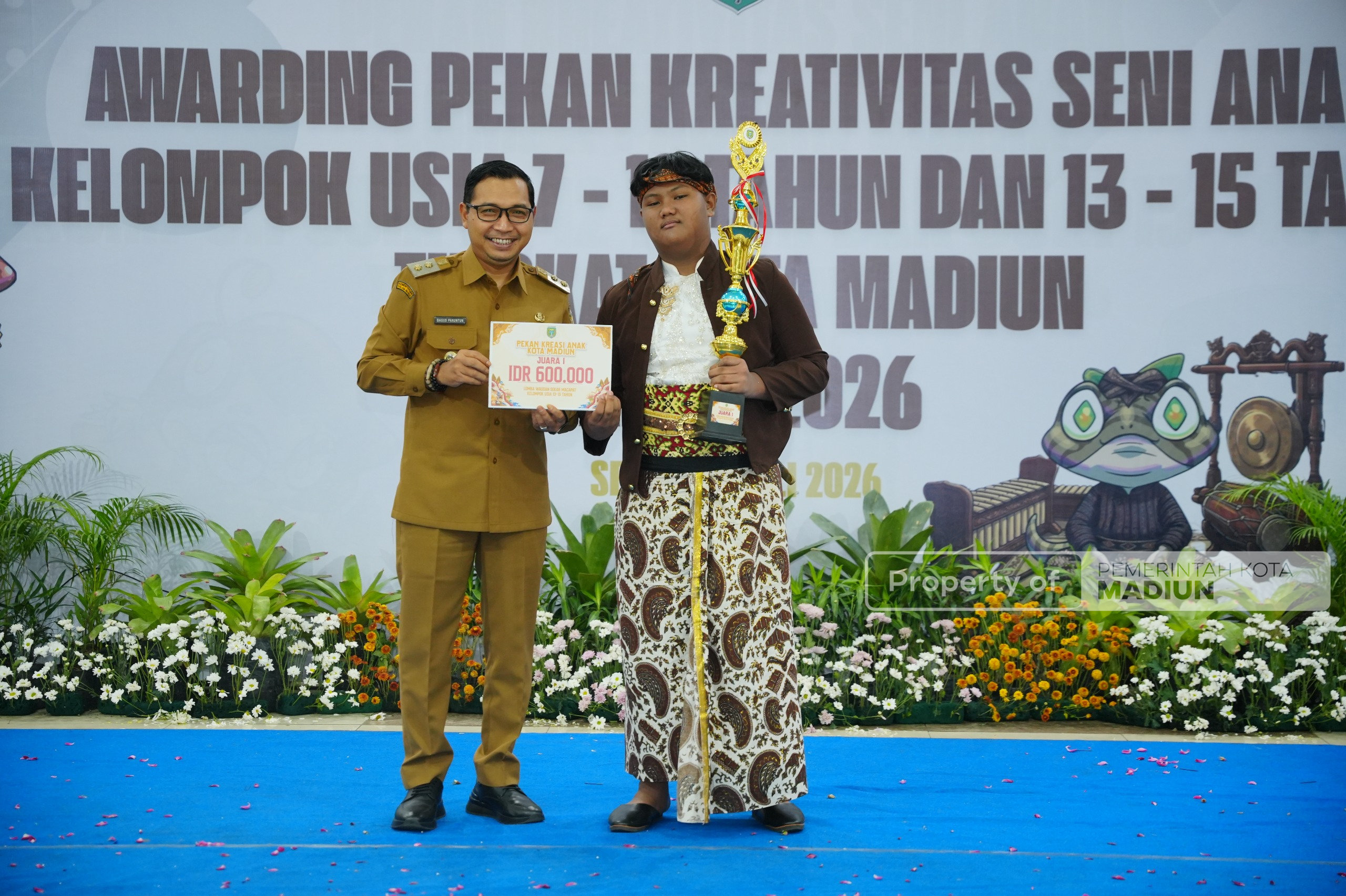 Plt Wali Kota Tutup Pekan Kreativitas Seni Anak 2026, Siapkan Lebih Banyak Ruang bagi Talenta Seni Kota Madiun