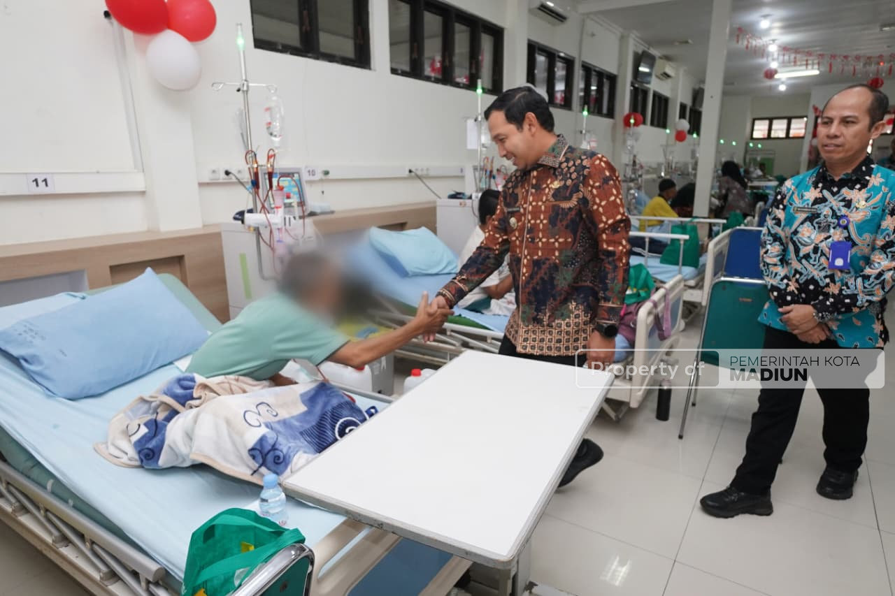 Plt Wali Kota Tinjau Layanan Hemodialisa RSUD Kota Madiun, Dorong Peningkatan Kualitas Pelayanan