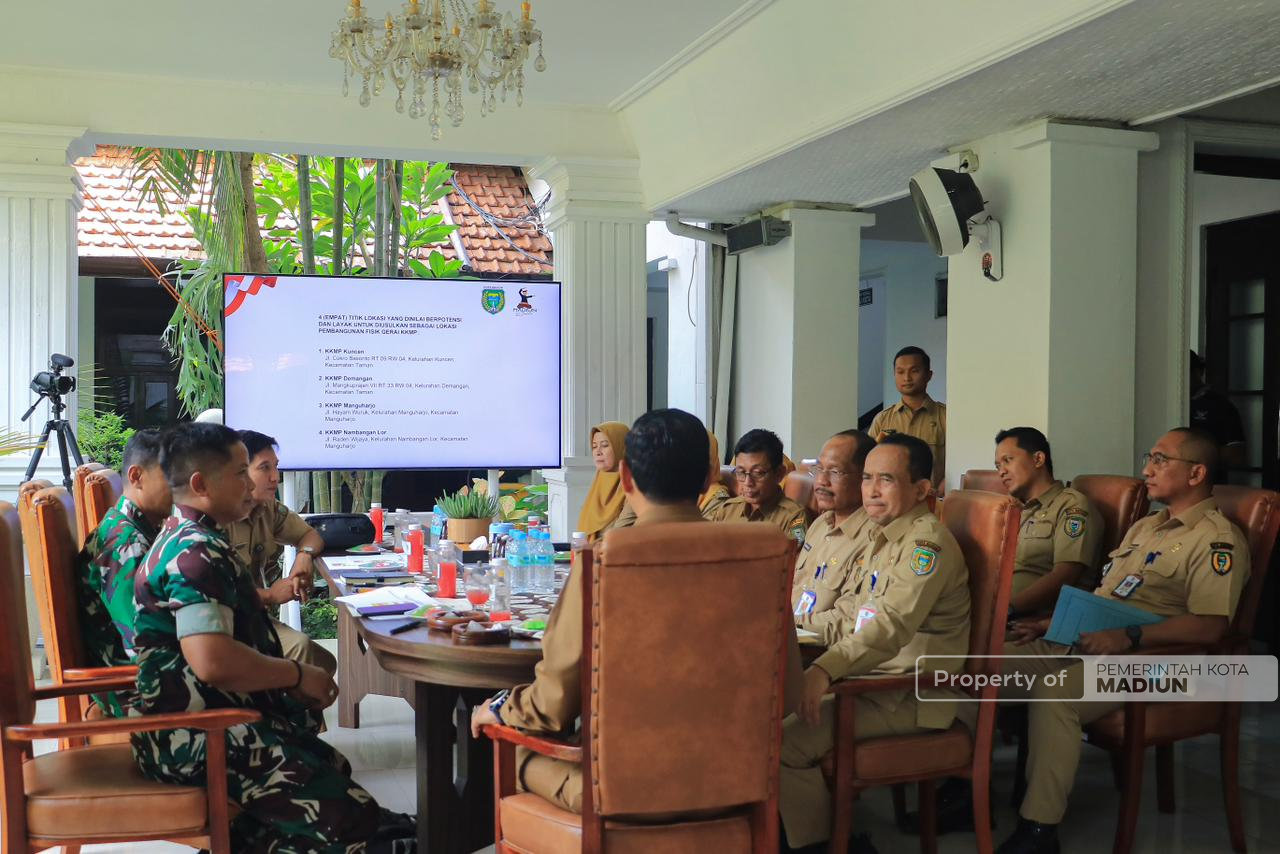 Perkuat Kolaborasi, Pemkot Madiun dan Kodim 0803 Matangkan Titik Lokasi Strategis KKMP