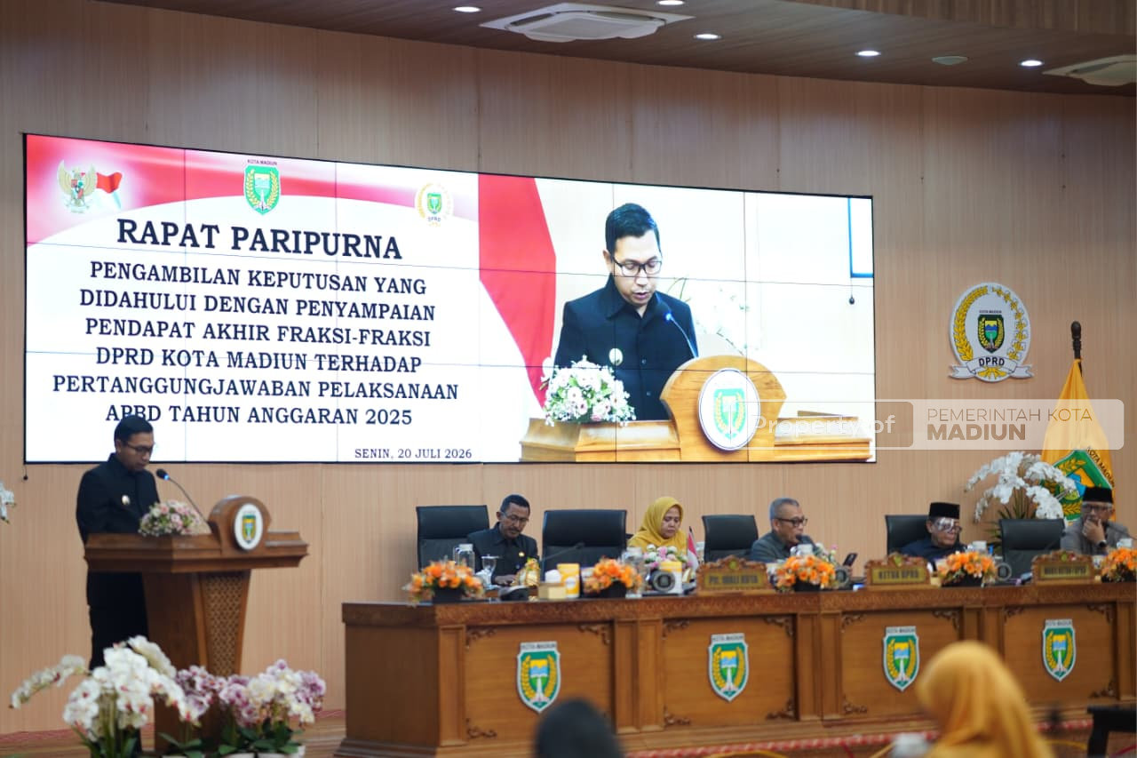 Pemkot Madiun Komitmen Tindak Lanjuti Masukan DPRD, Plt: Jadi Bahan Evaluasi Ke Depan