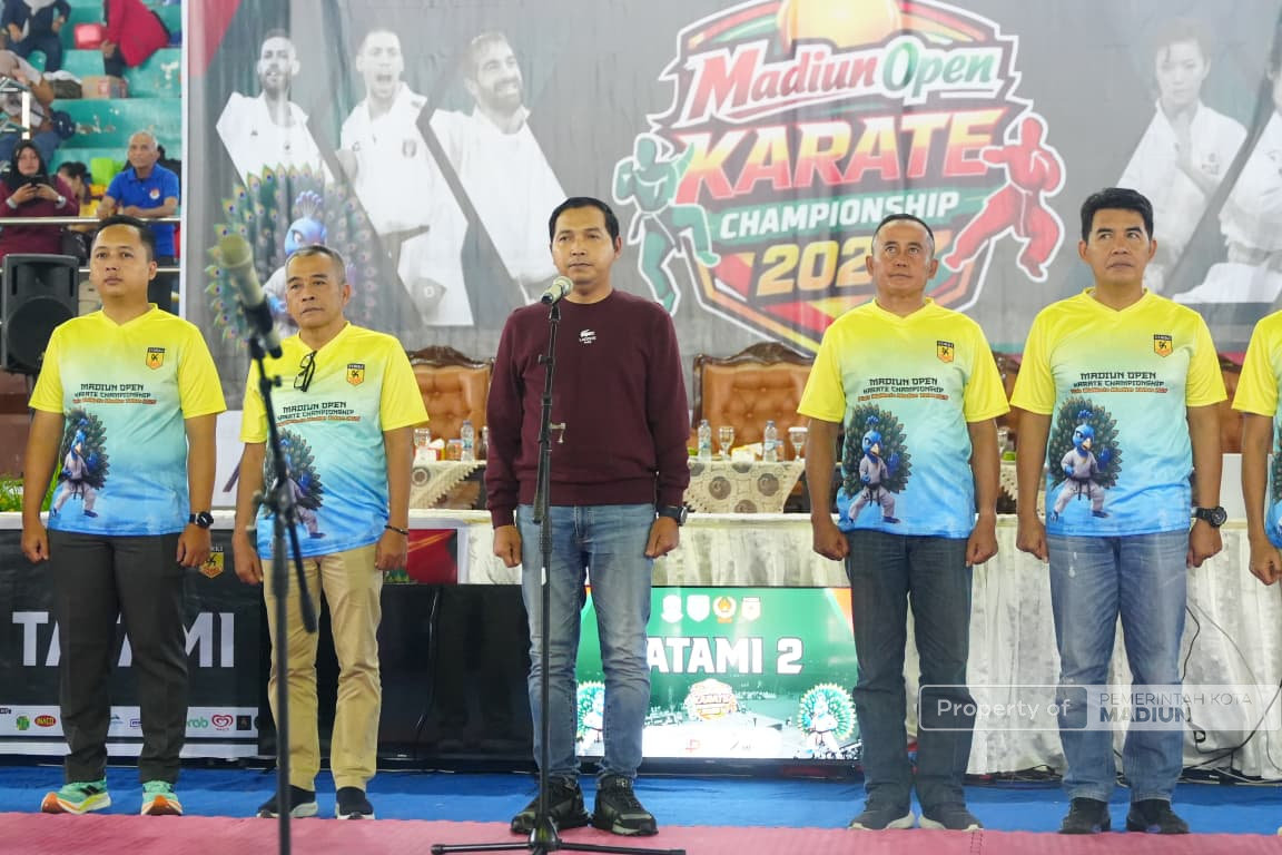 Buka Madiun Open Karate Championship 2026, Plt Wali Kota Berharap Turnamen Cetak Atlet Berprestasi