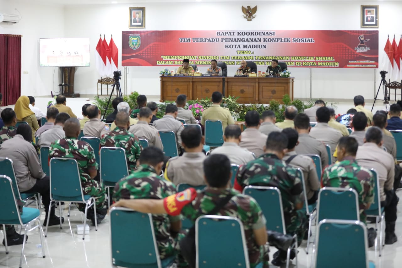 Buka Rakor Tim Terpadu Penanganan Konflik, Wali Kota Ajak Babinsa Dan Babinkamtibmas Tingkatkan Koordinasi Untuk Jaga Kondusifitas Kota
