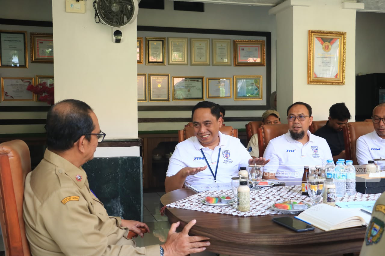 Terima Audiensi Tribun Jatim, Sekda Kota Madiun Dukung Pencarian Bibit Atlet Voli Berprestasi