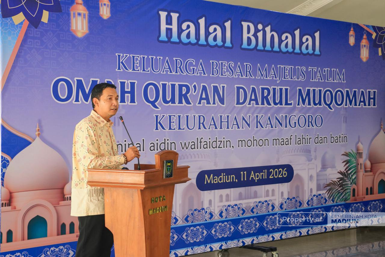 Hadiri Halal Bihalal Majelis Ta’lim, Plt Wali Kota Madiun Tekankan Penguatan SDM guna Pengentasan Kemiskinan