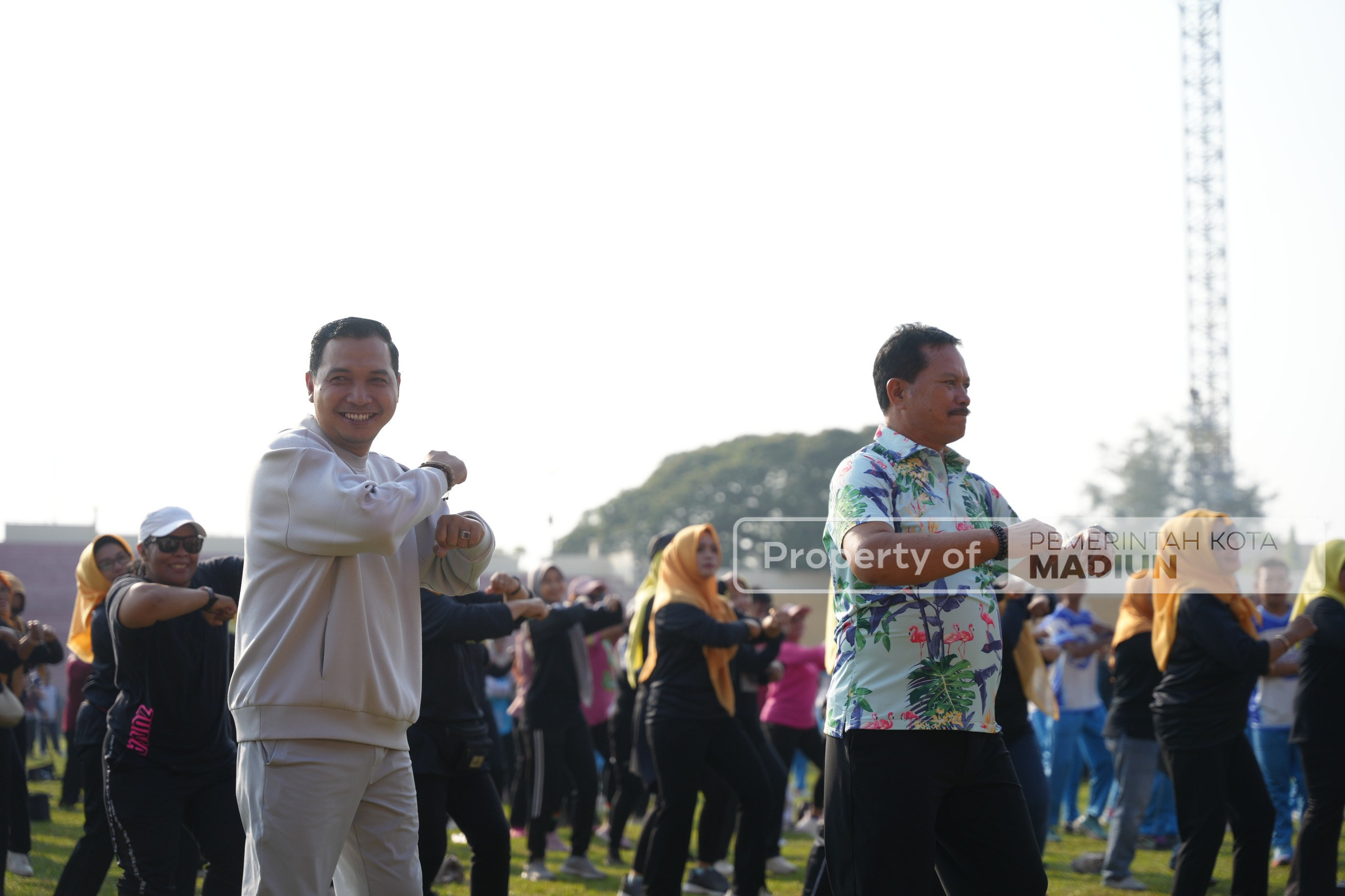 Peringati Haornas ke-42, Senam Bareng Gubernur Jatim Diikuti Ribuan Peserta