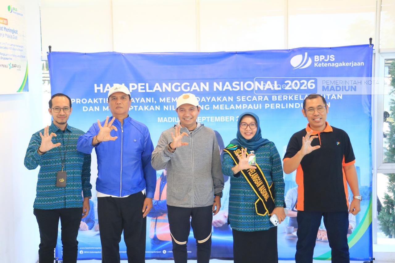 Peringatan Harpelnas, Pemkot Madiun Perkuat Perlindungan Pekerja Nonformal melalui BPJS Ketenagakerjaan