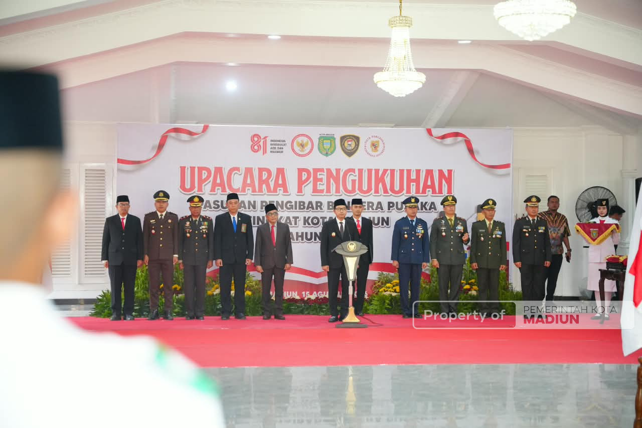 62 Paskibraka Kota Madiun Resmi Dikukuhkan, Plt Wali Kota Tekankan Tugas Mengawal Perjuangan Bangsa