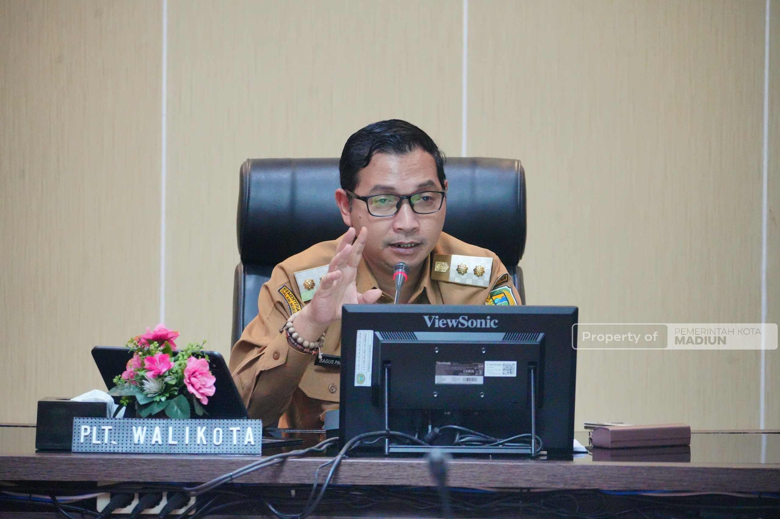 Rapat Dinas Pejabat, Plt Wali Kota Madiun Minta OPD Konsisten Eksekusi Program dan Rencana Kerja