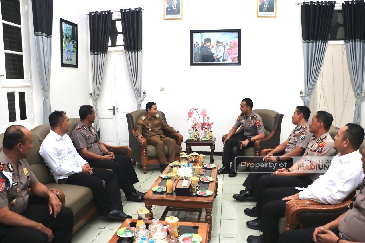 Terima Silaturahmi Kapolres Baru, Plt Wali Kota Madiun Perkuat Sinergi Jaga Kondusivitas Kota
