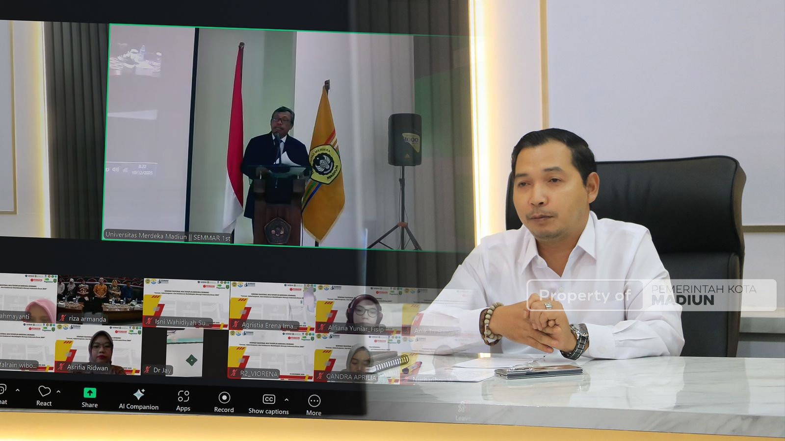 Buka SEMMAR Unmer Madiun, Wawali Tekankan Peran Akademisi untuk Wujudkan Indonesia Emas 2045