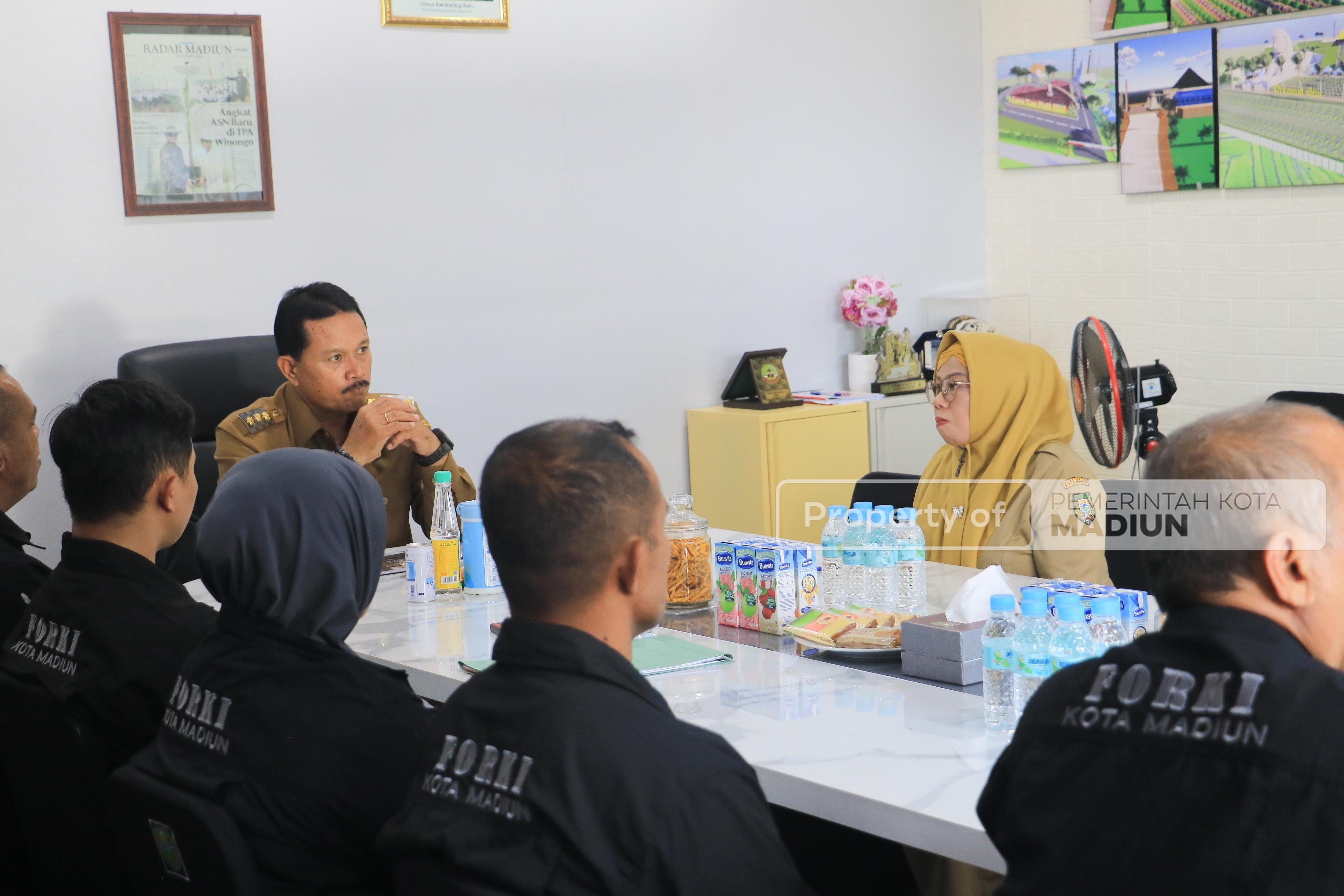 Wali Kota Madiun Terima Audiensi Forki, Bahas Kejuaraan Karate Piala Wali Kota 2025