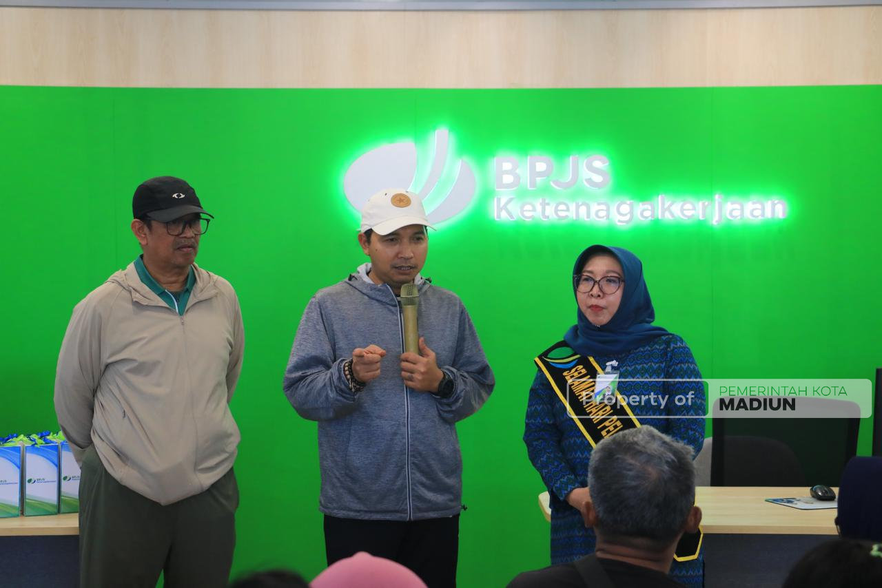 Peringatan Harpelnas, Pemkot Madiun Perkuat Perlindungan Pekerja Nonformal melalui BPJS Ketenagakerjaan