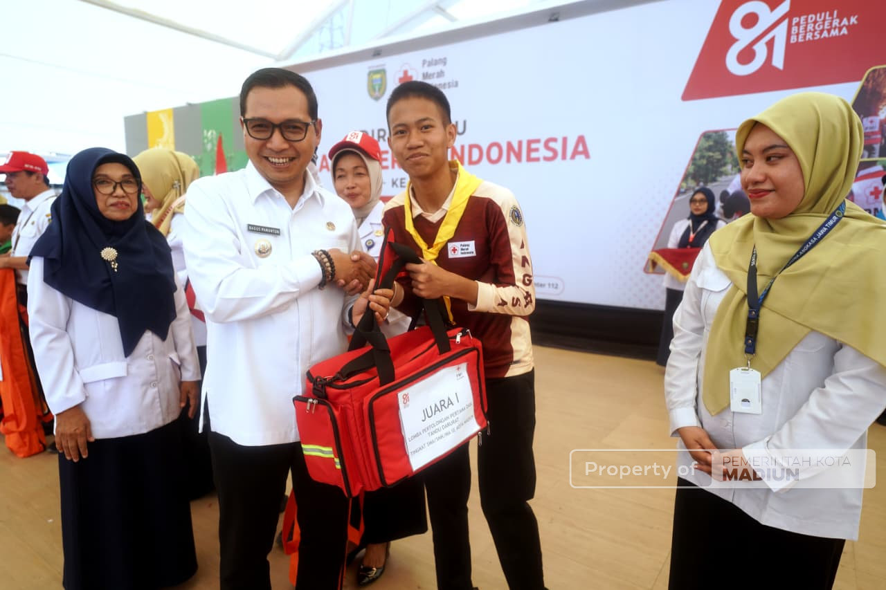 HUT ke-81 PMI, Plt Wali Kota Madiun Dorong Penguatan Jiwa Kemanusiaan Sejak Usia Sekolah