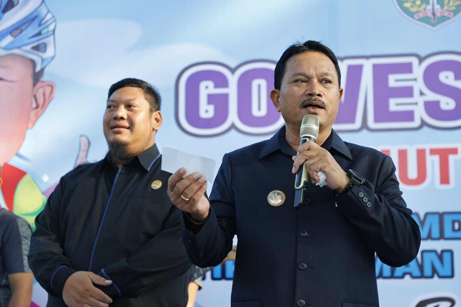 Gowes Bareng Hari Jadi ke-46 PDAM Tirta Taman Sari, Wali Kota Ingatkan Jangan Jadi Korban Perubahan