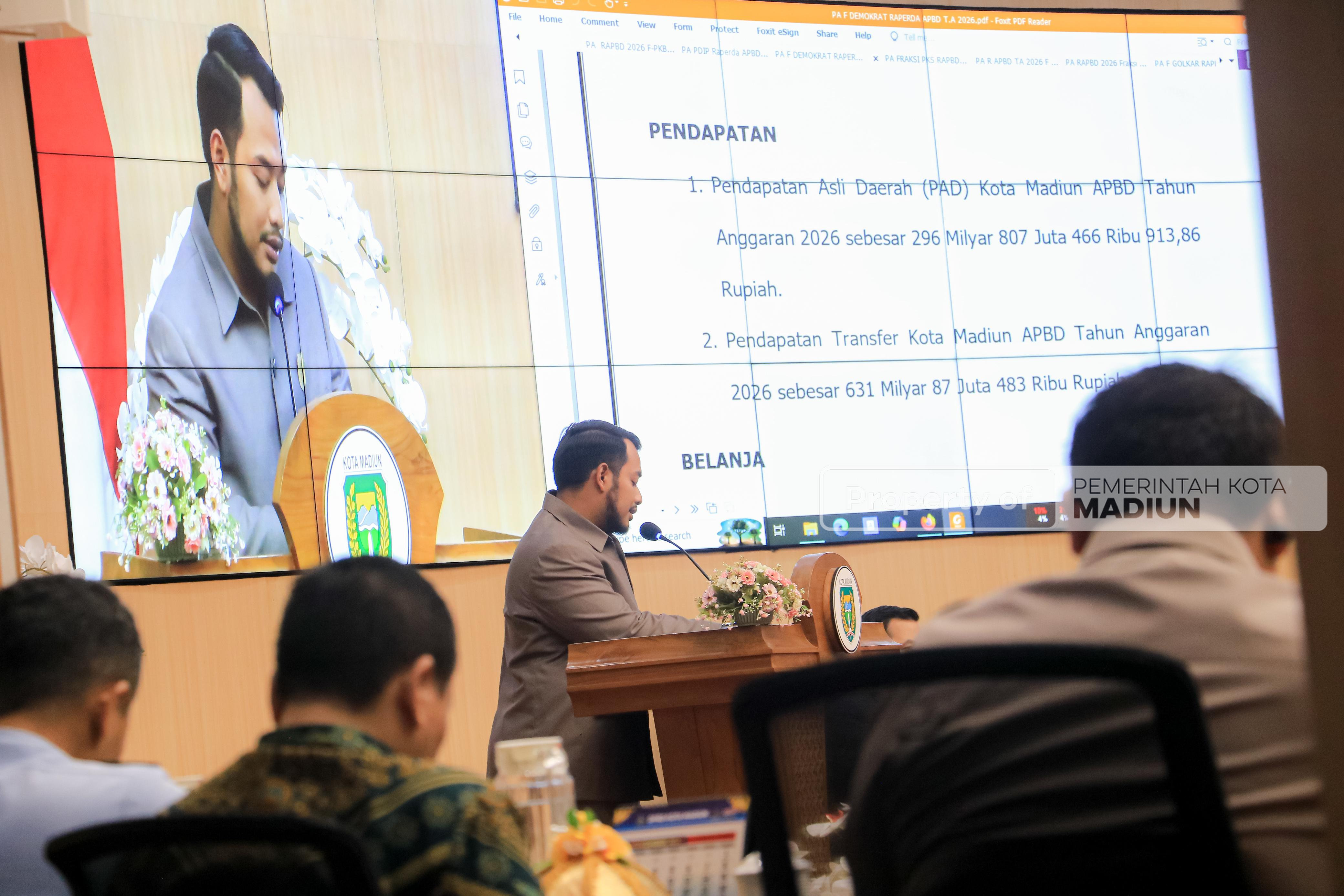 Resmi Digedok! Pemkot-DPRD Kota Madiun Sepakati Raperda APBD 2026