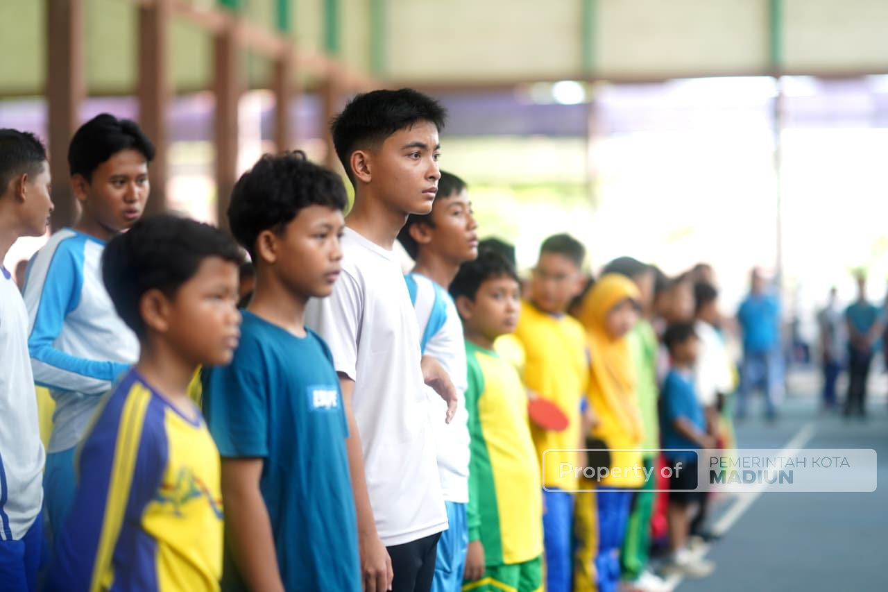 Kejurkot Tenis Meja 2025 Dibuka, Wali Kota Madiun Dorong Pembinaan Atlet Sejak Dini