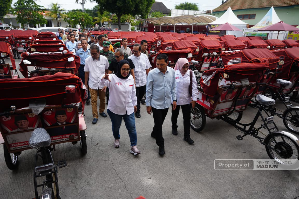 Serahkan Bantuan Becak Listrik Yayasan GSN, Plt Wali Kota Sampaikan Terima Kasih atas Bantuan Presiden