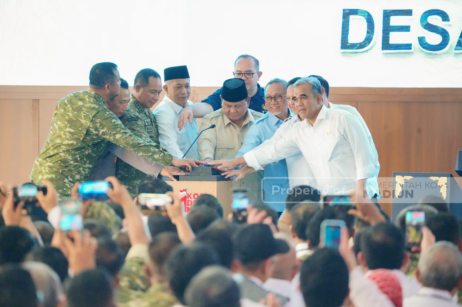 Plt Wali Kota Madiun Hadiri Peresmian 1.061 KDKMP Nasional di Nganjuk