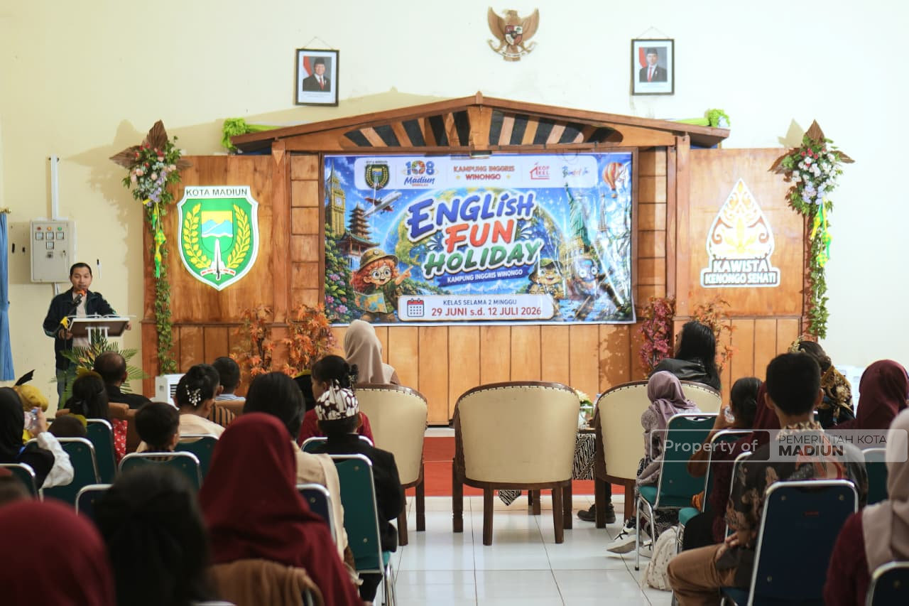 English Fun Holiday Resmi Berakhir , Pemkot Madiun Dorong Pelatihan Bahasa Inggris di Setiap Kelurahan