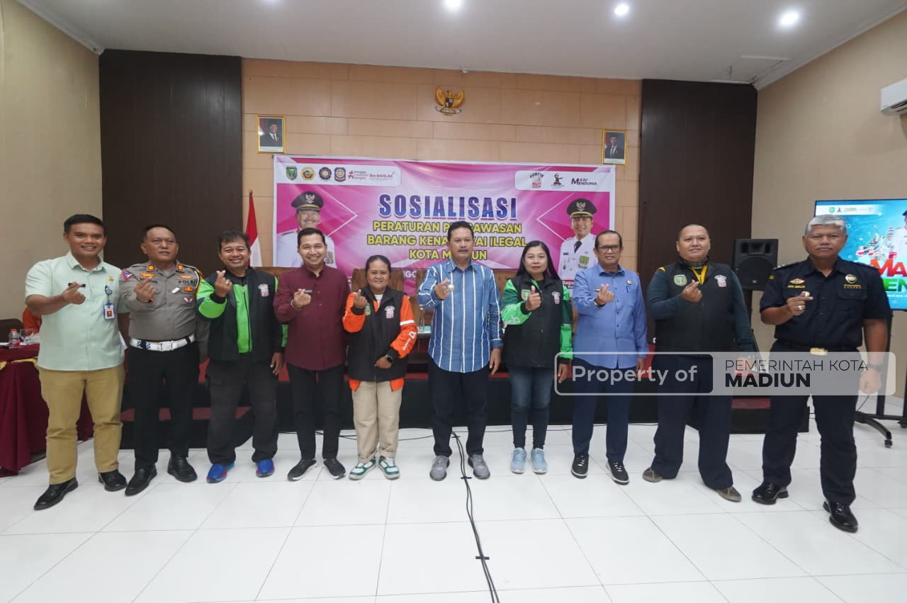Sosialisasi Peraturan Pengawas BKC Ilegal, Wali Kota Madiun Tekankan Peran Ojek Online dalam Pemberantasan Rokok Ilegal