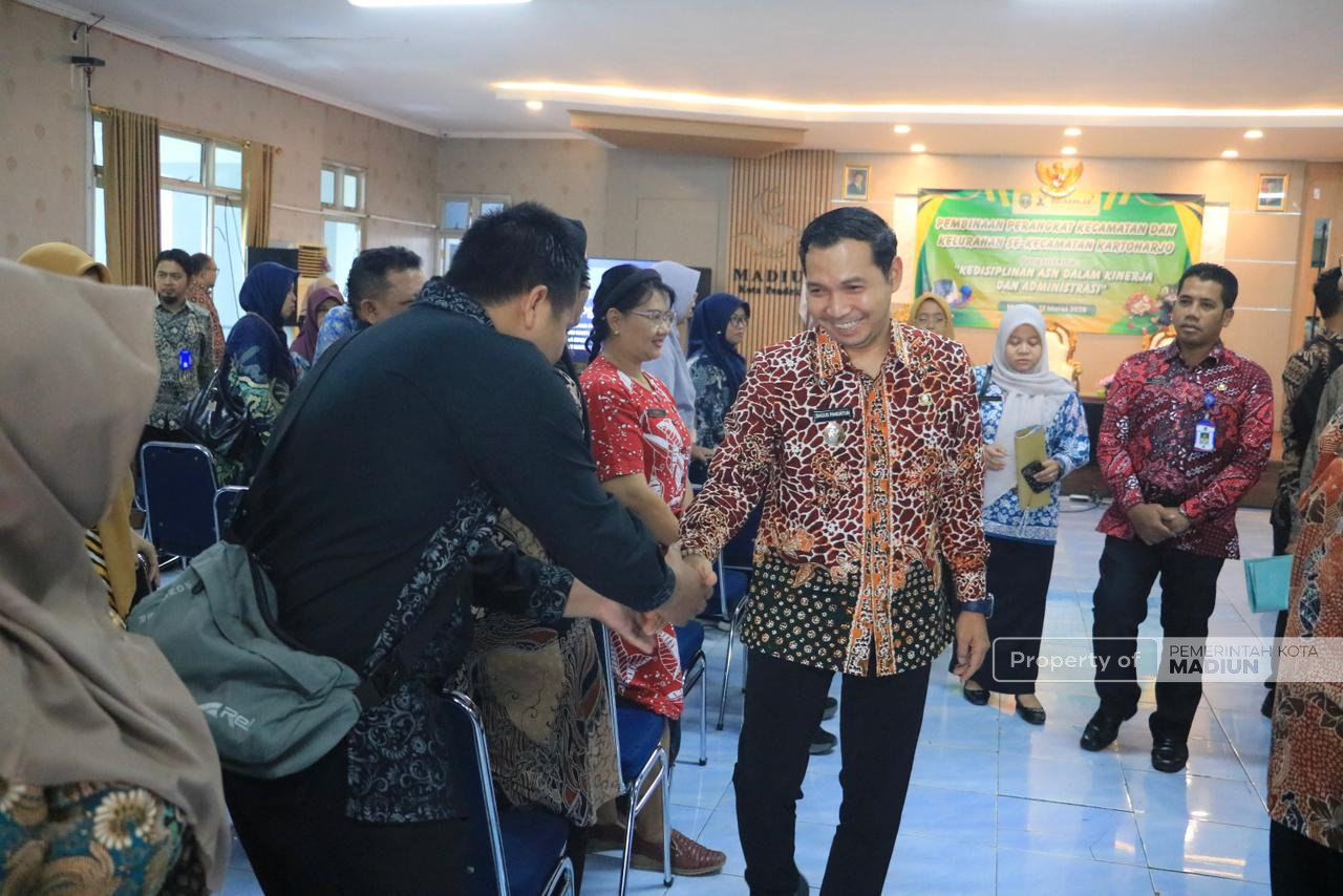 Perkuat Disiplin ASN dan Peran Kelurahan, Pemkot Madiun Gelar Pembinaan di Kecamatan Kartoharjo