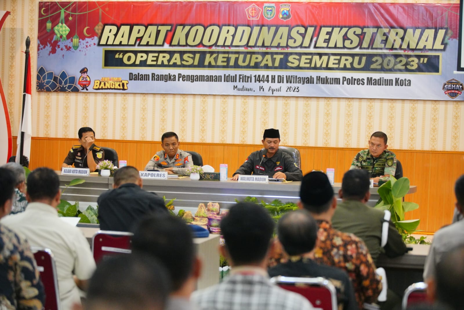 Jelang Operasi Ketupat Semeru 2023, Wali Kota Ikuti Rakor Bersama Forkopimda