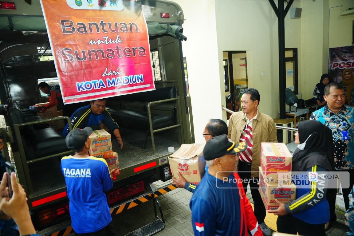 Pemkot Madiun Kirim Bantuan Korban Bencana Sumatera, Total Ada Sembilan Truk di Tahap Pertama