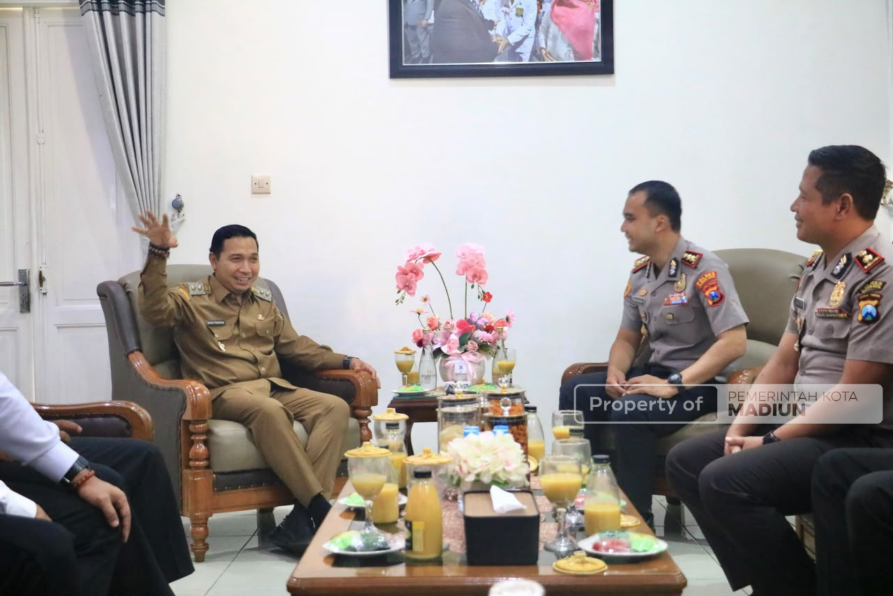 Terima Silaturahmi Kapolres Baru, Plt Wali Kota Madiun Perkuat Sinergi Jaga Kondusivitas Kota