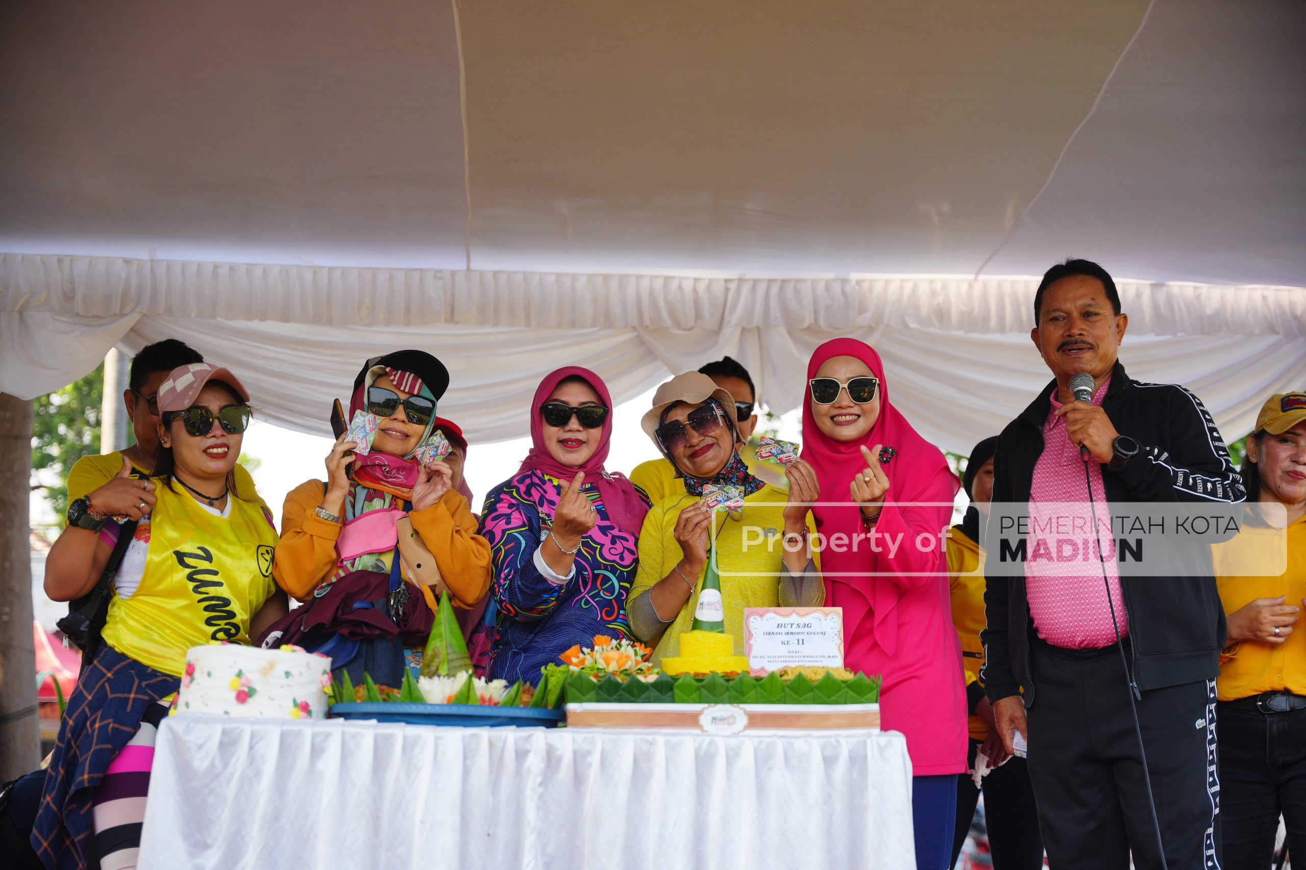 Wali Kota Madiun Hadiri Senam Bersama Peringatan HUT ke-11 Komunitas SAG