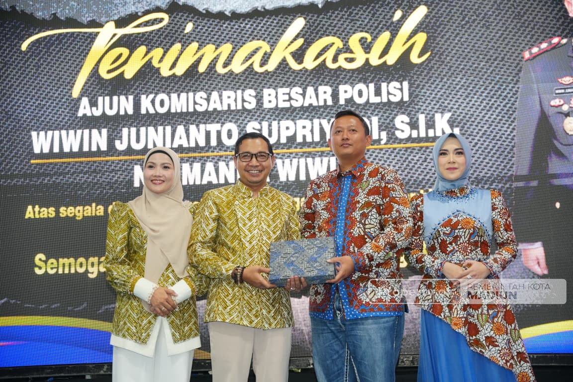Tampuk Kepemimpinan Berganti, Plt Wali Kota Hadiri Pamit Kenal Kapolres Madiun Kota