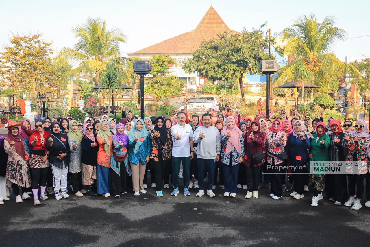 Ketika Budaya dan Olahraga Bersatu Padu, Uniknya Kartini Fun Run Perwosi Kota Madiun