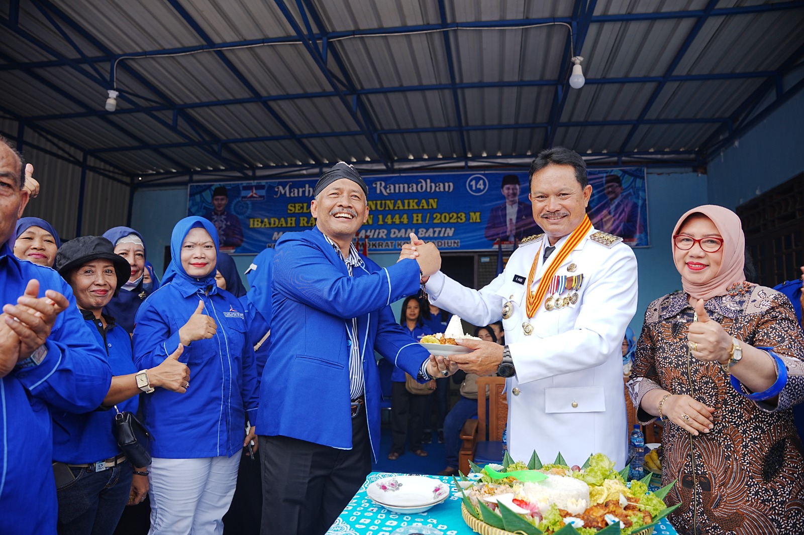 Peringati 4 Tahun MaDa, Wali Kota Hadiri Pagelaran Reyog di DPC Demokrat