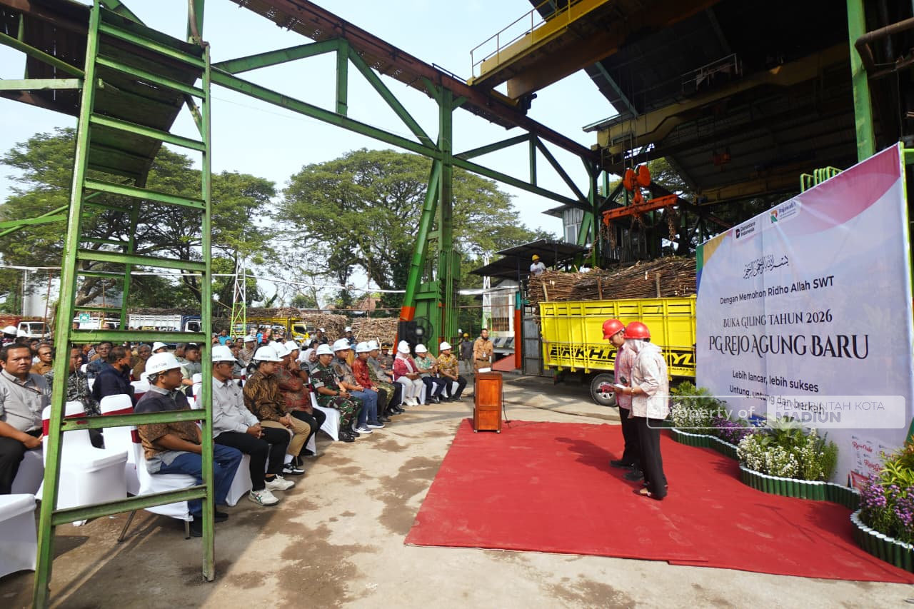 Masa Giling PG Rejo Agung 2026 Dimulai, Plt Wali Kota Dorong Penguatan Ekonomi dan Pariwisata