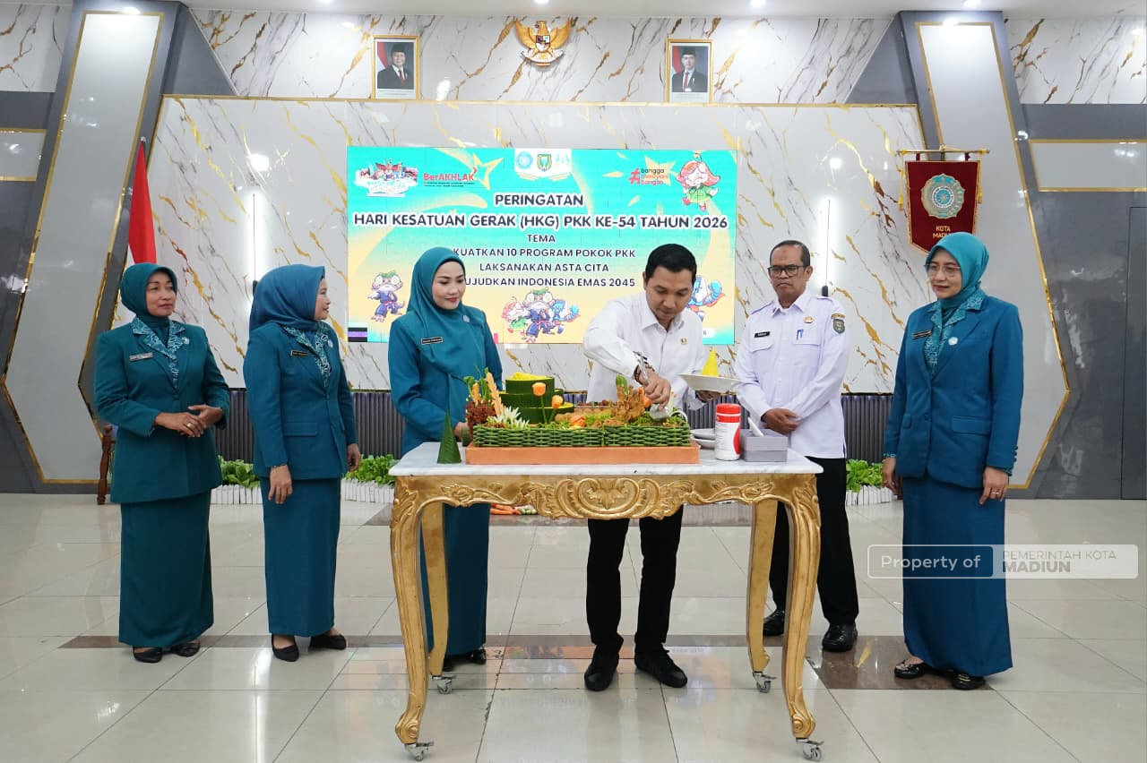 Hadiri Peringatan HKG PKK, Plt Wali Kota Madiun Tekankan Penguatan SDM Berbasis Keluarga