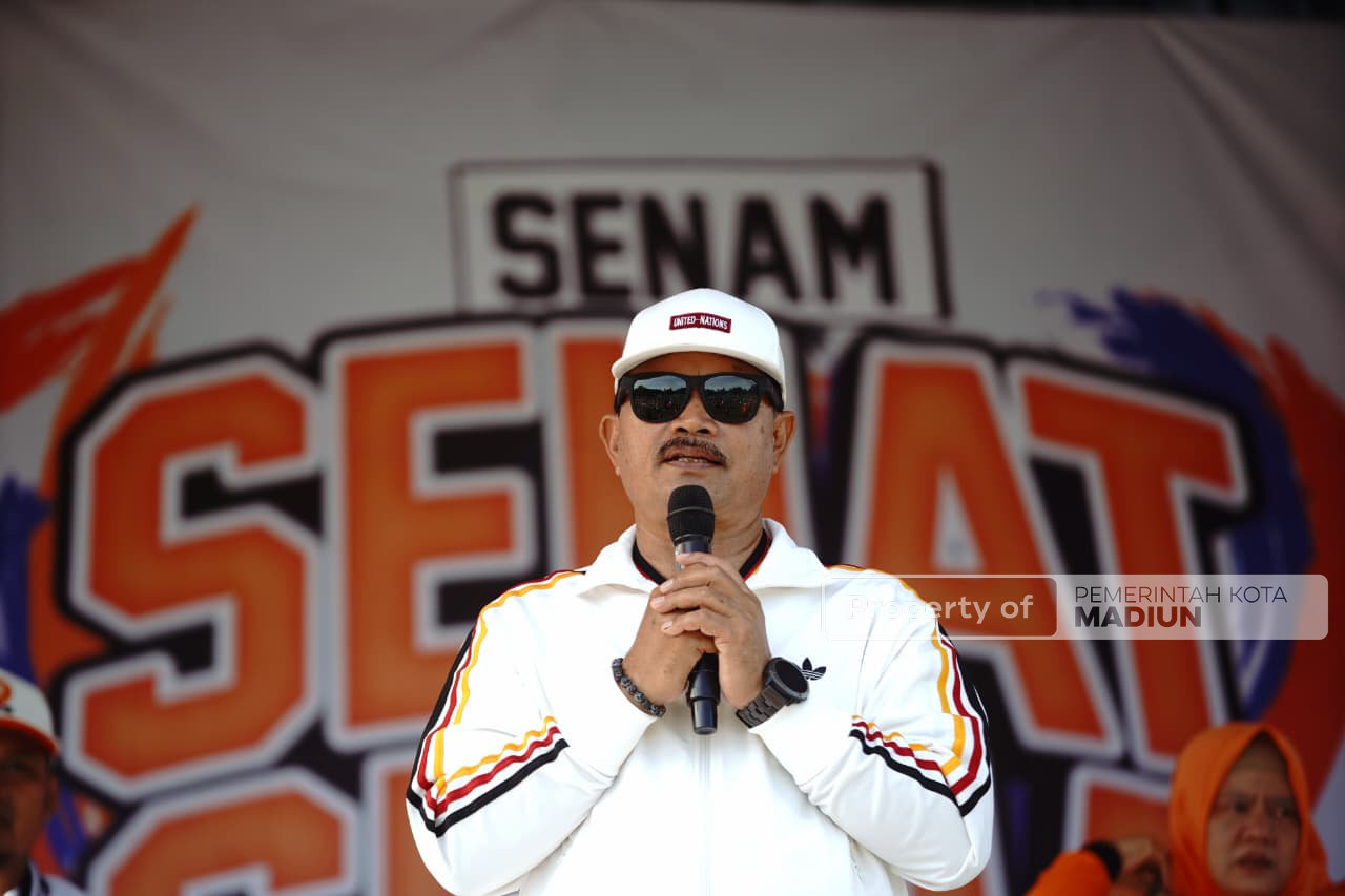 Lewat Senam Ceria, Wali Kota Madiun Tekankan Kesadaran Hidup Sehat Melalui Olahraga