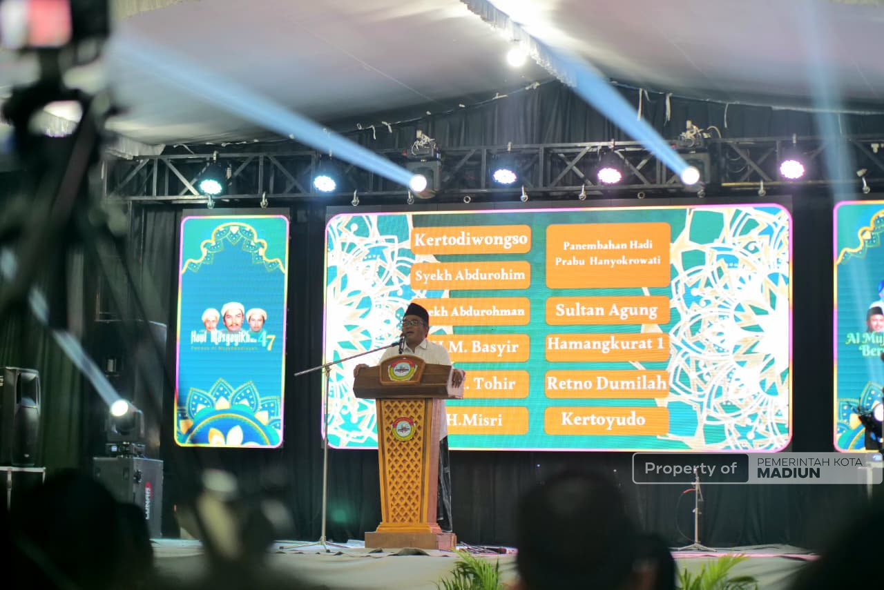 Hadiri Haul ke-47 Al-Mujaddadiyyah, Plt Wali Kota Madiun Perkuat Sinergi Serta Wujudkan Visi Madiun Kota Pintar