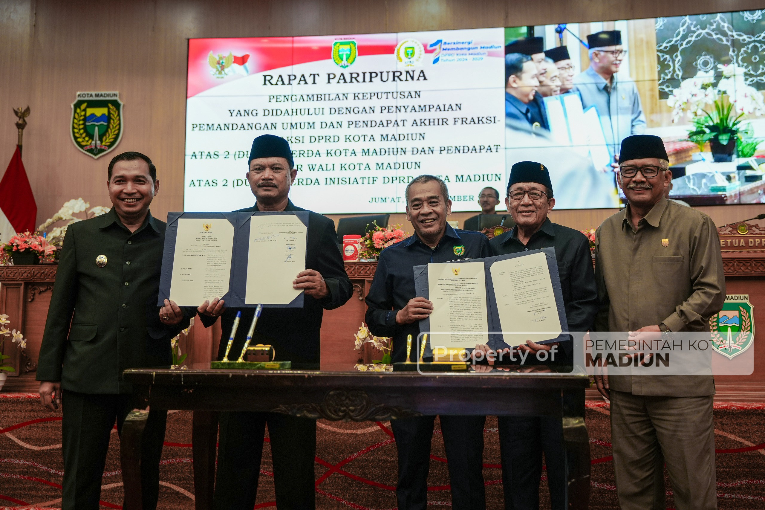 Pemkot dan DPRD Kota Madiun Sepakati Empat Raperda Sekaligus