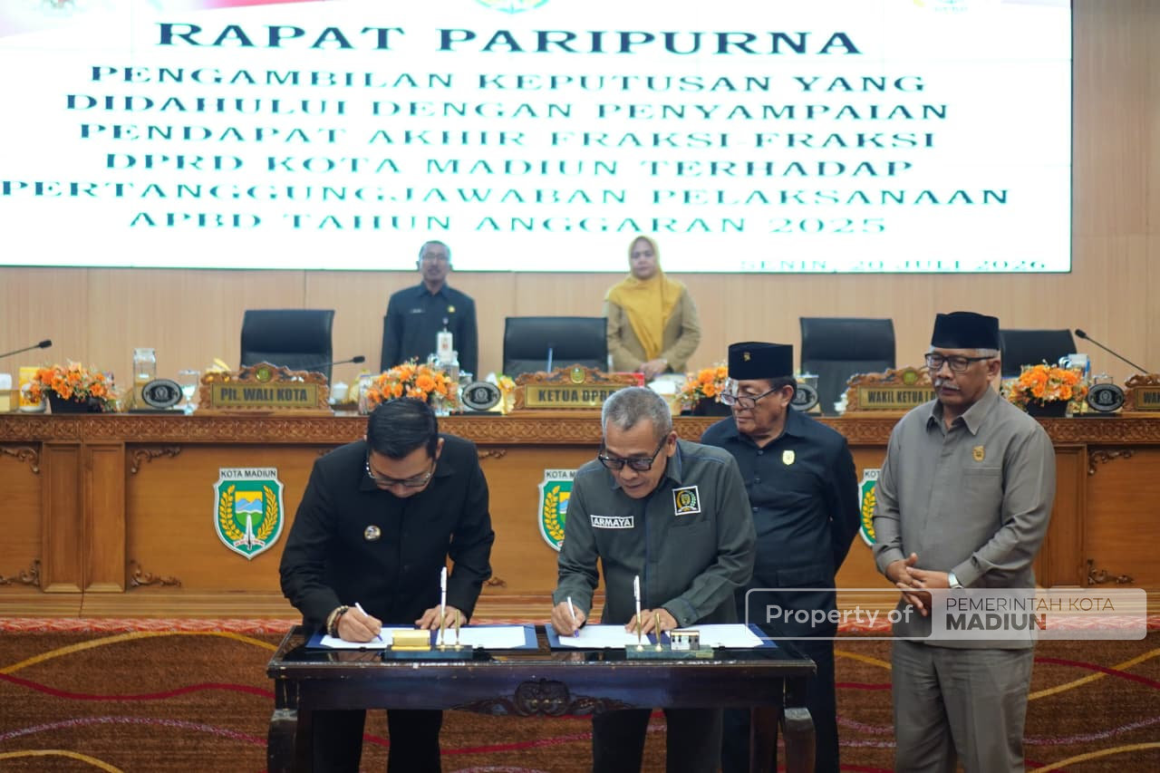 Pemkot Madiun Komitmen Tindak Lanjuti Masukan DPRD, Plt: Jadi Bahan Evaluasi Ke Depan