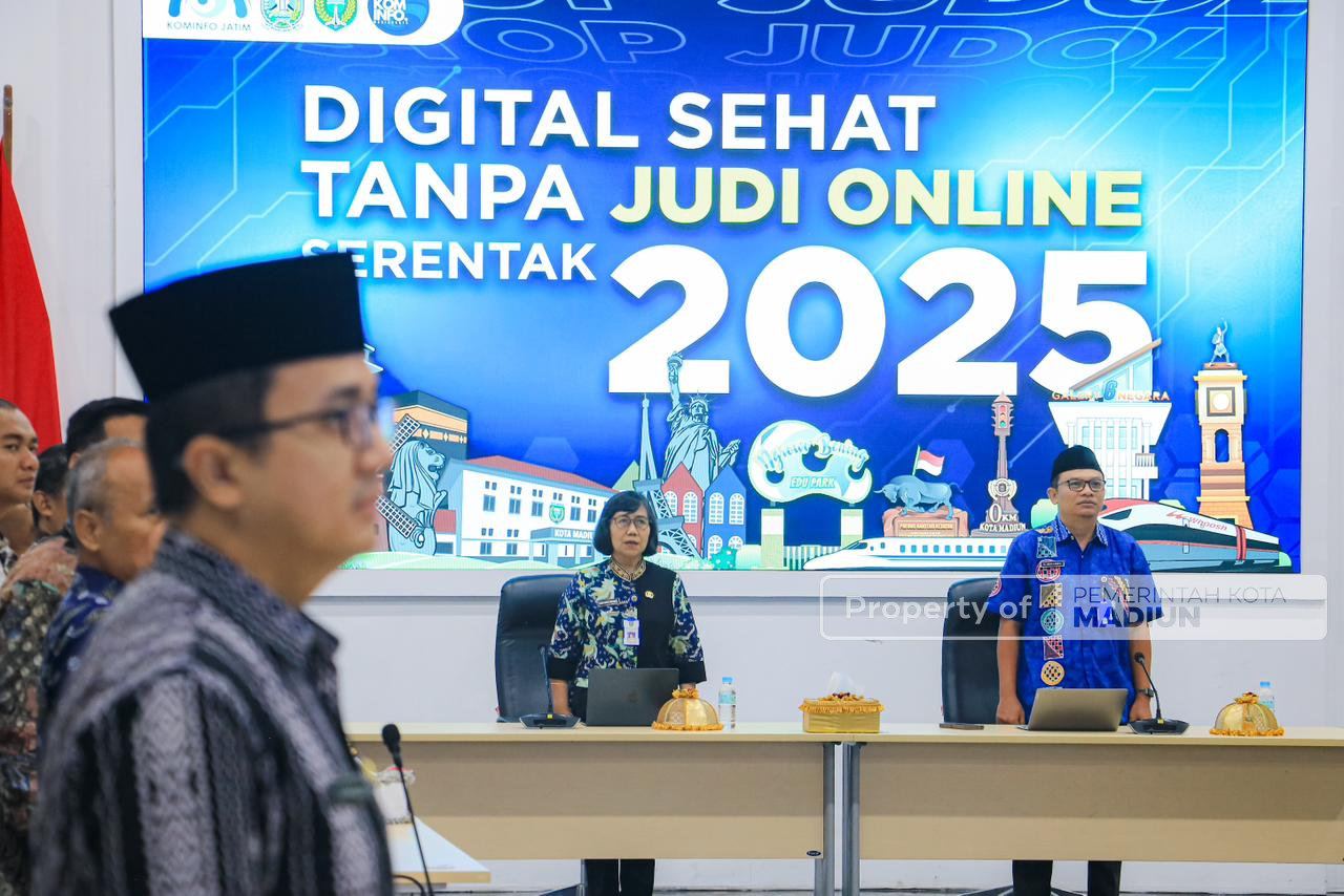 Wujudkan Ruang Digital Sehat, Diskominfo Kota Madiun Gelar Deklarasi Anti-Judi Online