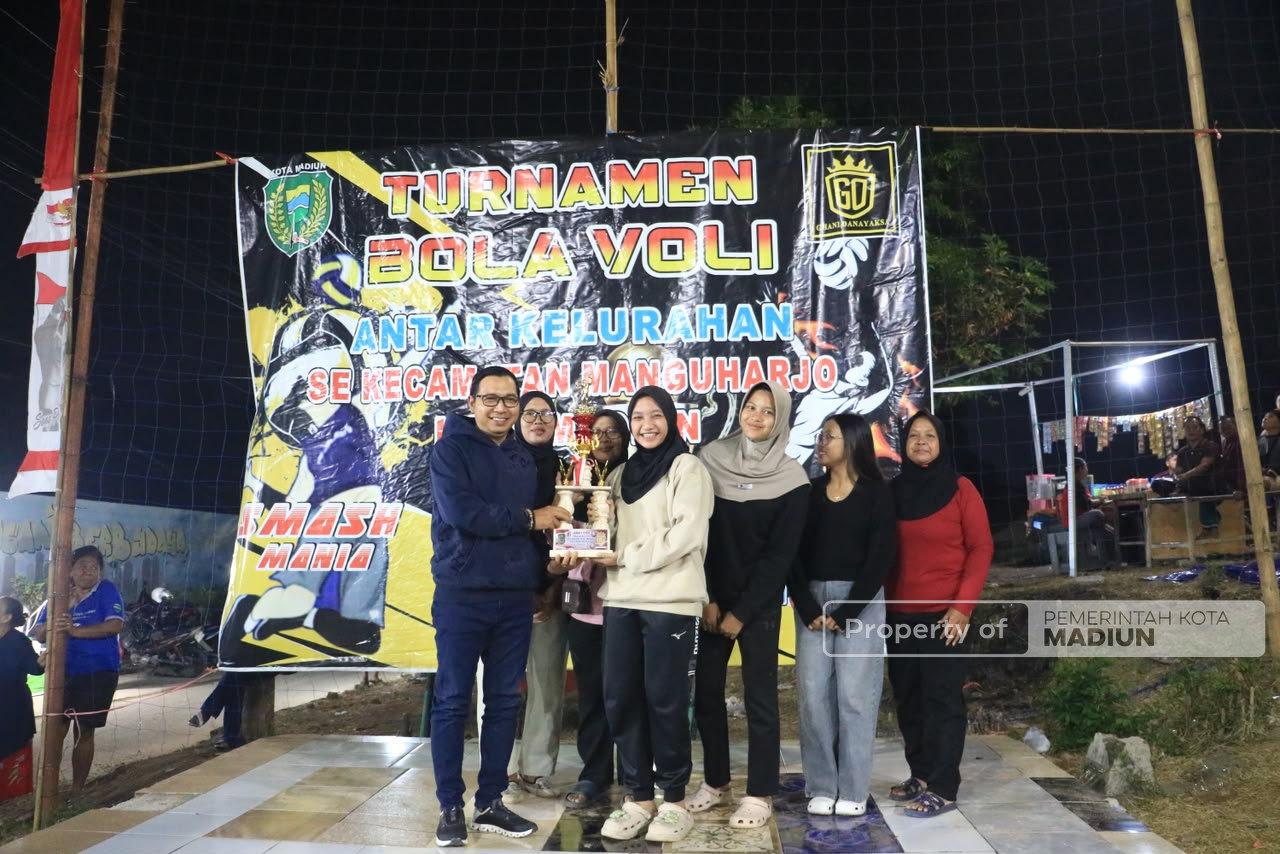 Turut Semarakkan HUT Kemerdekaan, Kecamatan Manguharjo Hadirkan Turnamen Bola Voli Antar Kelurahan