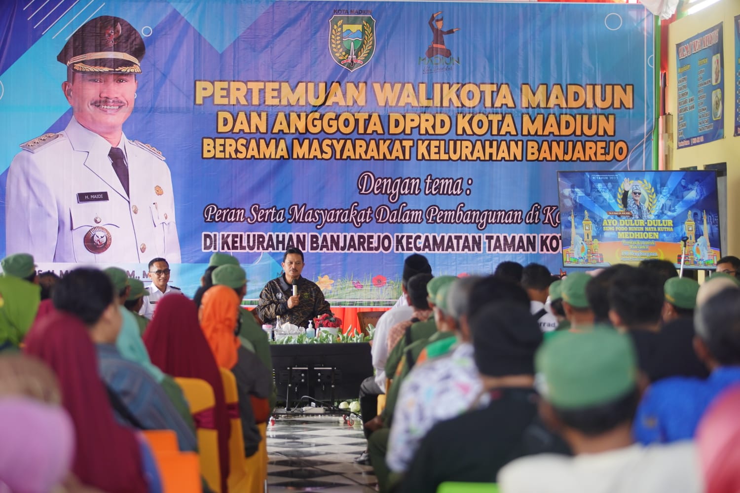 Tatap Muka dengan Masyarakat Banjarejo, Wali Kota Sampaikan Program Pembangunan