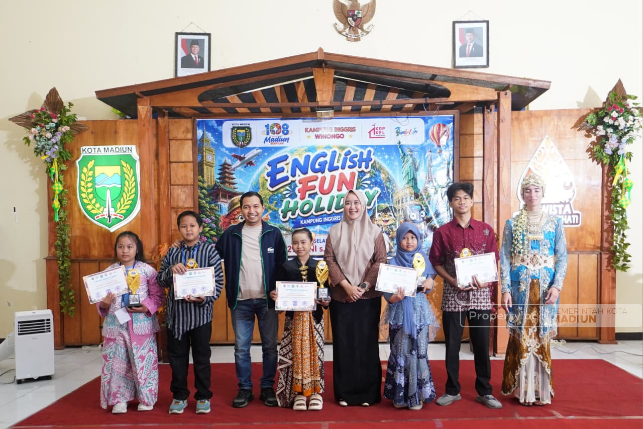 English Fun Holiday Resmi Berakhir , Pemkot Madiun Dorong Pelatihan Bahasa Inggris di Setiap Kelurahan