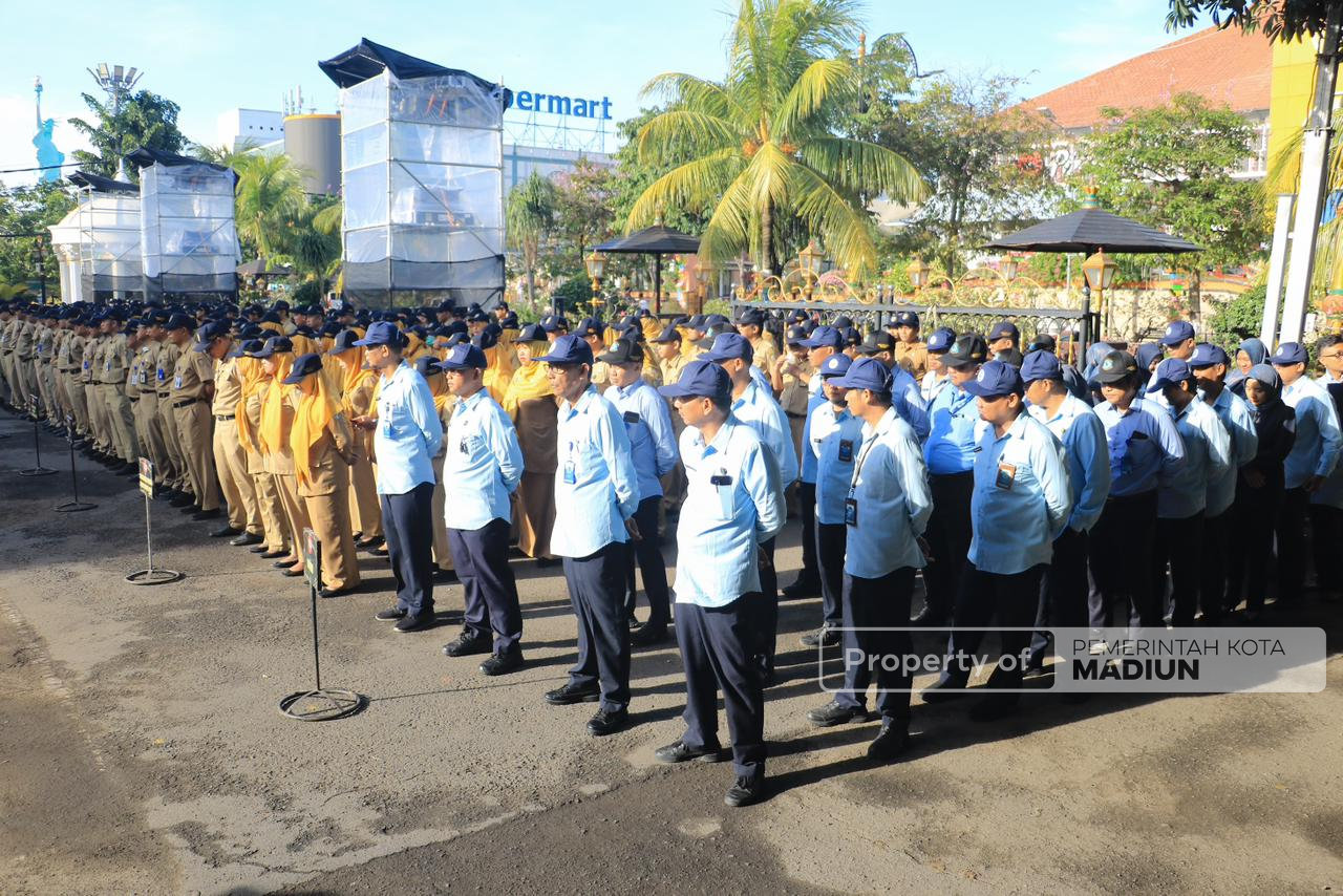 Pimpin Apel Kerja Pejabat, Wali Kota Madiun Tekankan Disiplin ASN dan Tertib Administrasi
