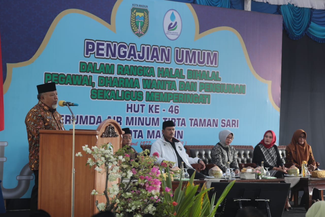 Gelar Halal Bihalal Bersama Keluarga PDAM, Wali Kota Pesan Jaga Kerukunan Untuk Tingkatkan Kinerja